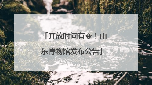 开放时间有变！山东博物馆发布公告