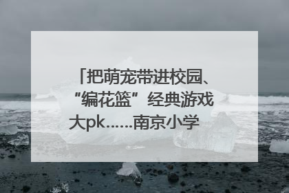 把萌宠带进校园、“编花篮”经典游戏大pk……南京小学花式“庆六一”