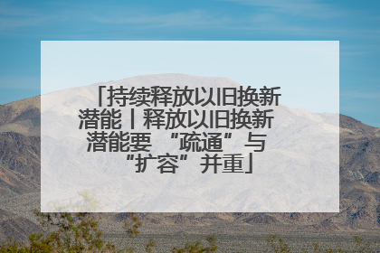 持续释放以旧换新潜能丨释放以旧换新潜能要 “疏通”与“扩容”并重