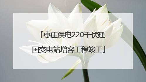 枣庄供电220千伏建国变电站增容工程竣工