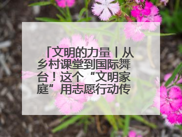 文明的力量丨从乡村课堂到国际舞台！这个“文明家庭”用志愿行动传递爱与文明