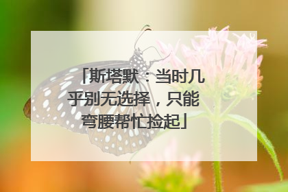 斯塔默：当时几乎别无选择，只能弯腰帮忙捡起