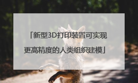 新型3D打印装置可实现更高精度的人类组织建模