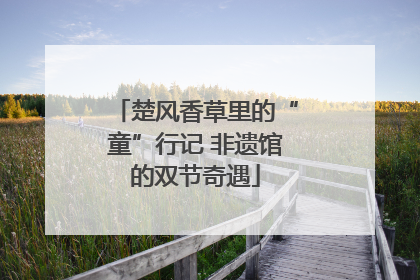 楚风香草里的“童”行记 非遗馆的双节奇遇