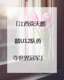 江西众天麒麟U12队勇夺世界冠军