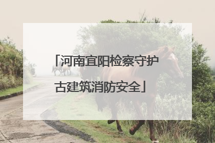河南宜阳检察守护古建筑消防安全