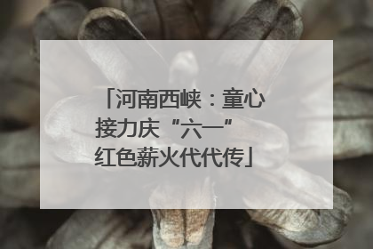 河南西峡：童心接力庆“六一” 红色薪火代代传