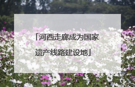 河西走廊成为国家遗产线路建设地