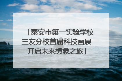 泰安市第一实验学校三友分校首届科技画展开启未来想象之旅