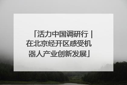 活力中国调研行｜在北京经开区感受机器人产业创新发展