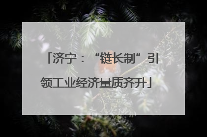 济宁：“链长制”引领工业经济量质齐升