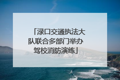 渌口交通执法大队联合多部门举办驾校消防演练