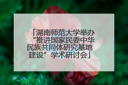 湖南师范大学举办“推进国家民委中华民族共同体研究基地建设”学术研讨会