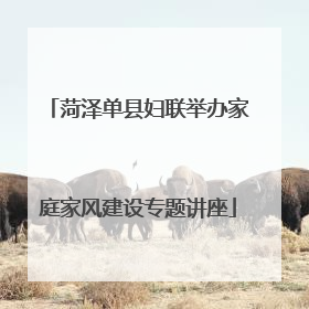 菏泽单县妇联举办家庭家风建设专题讲座