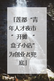 莲都“青年人才夜市”开摊 “盒子小店”为创业者兜底