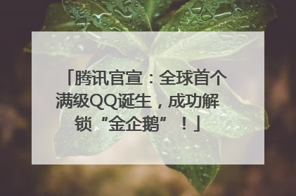 腾讯官宣：全球首个满级QQ诞生，成功解锁“金企鹅”！