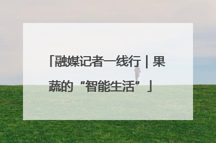 融媒记者一线行｜果蔬的“智能生活”