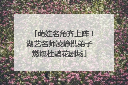 萌娃名角齐上阵！湖艺名师凌静携弟子燃爆杜鹃花剧场
