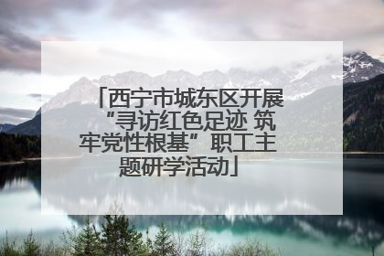 西宁市城东区开展“寻访红色足迹 筑牢党性根基”职工主题研学活动