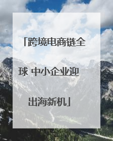跨境电商链全球 中小企业迎出海新机