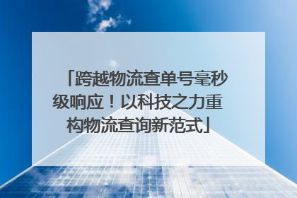 跨越物流查单号毫秒级响应！以科技之力重构物流查询新范式