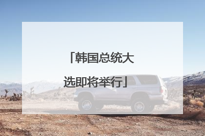 韩国总统大选即将举行