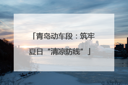 青岛动车段：筑牢夏日“清凉防线”