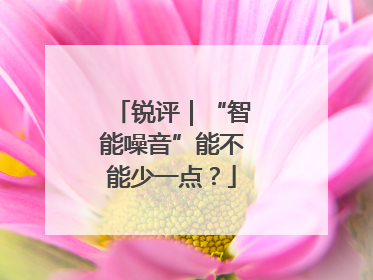 锐评｜“智能噪音”能不能少一点？