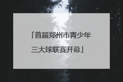 首届郑州市青少年三大球联赛开幕