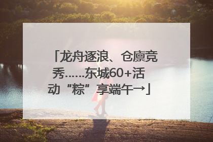 龙舟逐浪、仓廪竞秀……东城60+活动“粽”享端午→