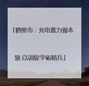 鹤壁市：充电蓄力强本领 以训促学砺精兵