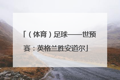 （体育）足球——世预赛：英格兰胜安道尔