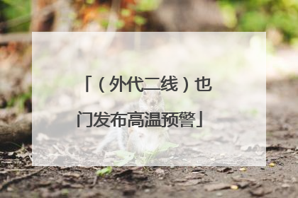 （外代二线）也门发布高温预警