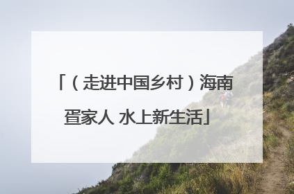 （走进中国乡村）海南疍家人 水上新生活