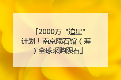 2000万“追星”计划！南京陨石馆（筹）全球采购陨石