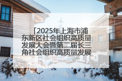 2025年上海市浦东新区社会组织高质量发展大会暨第二届长三角社会组织高质量发展峰会成功举办