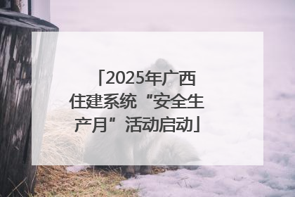 2025年广西住建系统“安全生产月”活动启动