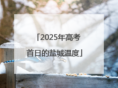 2025年高考首日的盐城温度