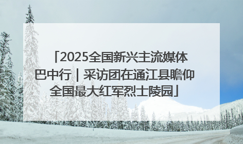 2025全国新兴主流媒体巴中行｜采访团在通江县瞻仰全国最大红军烈士陵园