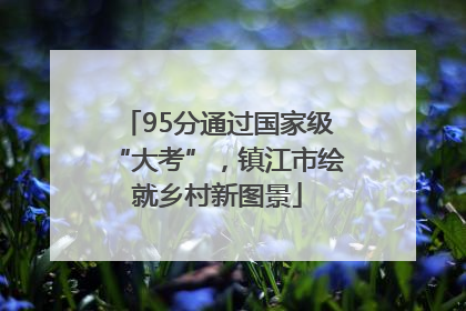 95分通过国家级“大考”，镇江市绘就乡村新图景